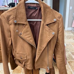 Brown suede jacket